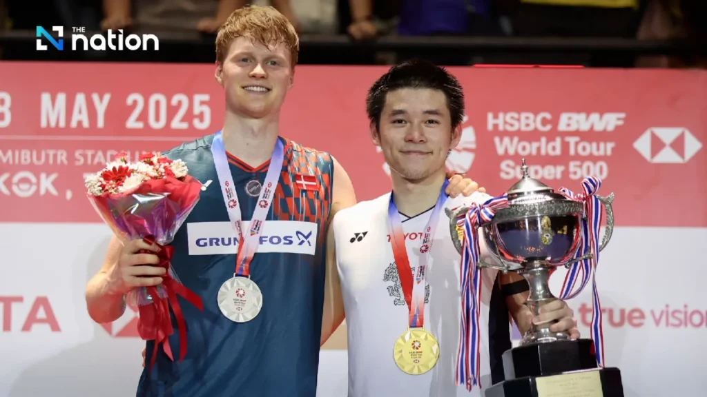 Kunlavut hạ Antonsen ở Toyota Thailand Open để lên ngôi vô địch 2025