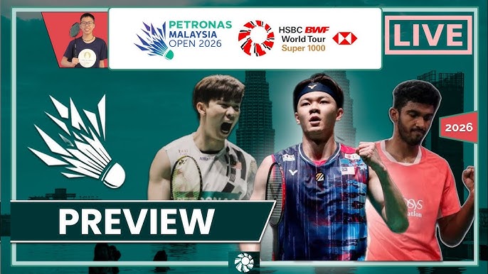 Lee Zii Jia trở lại ngay đầu năm 2026 với giải Malaysia Open 2026