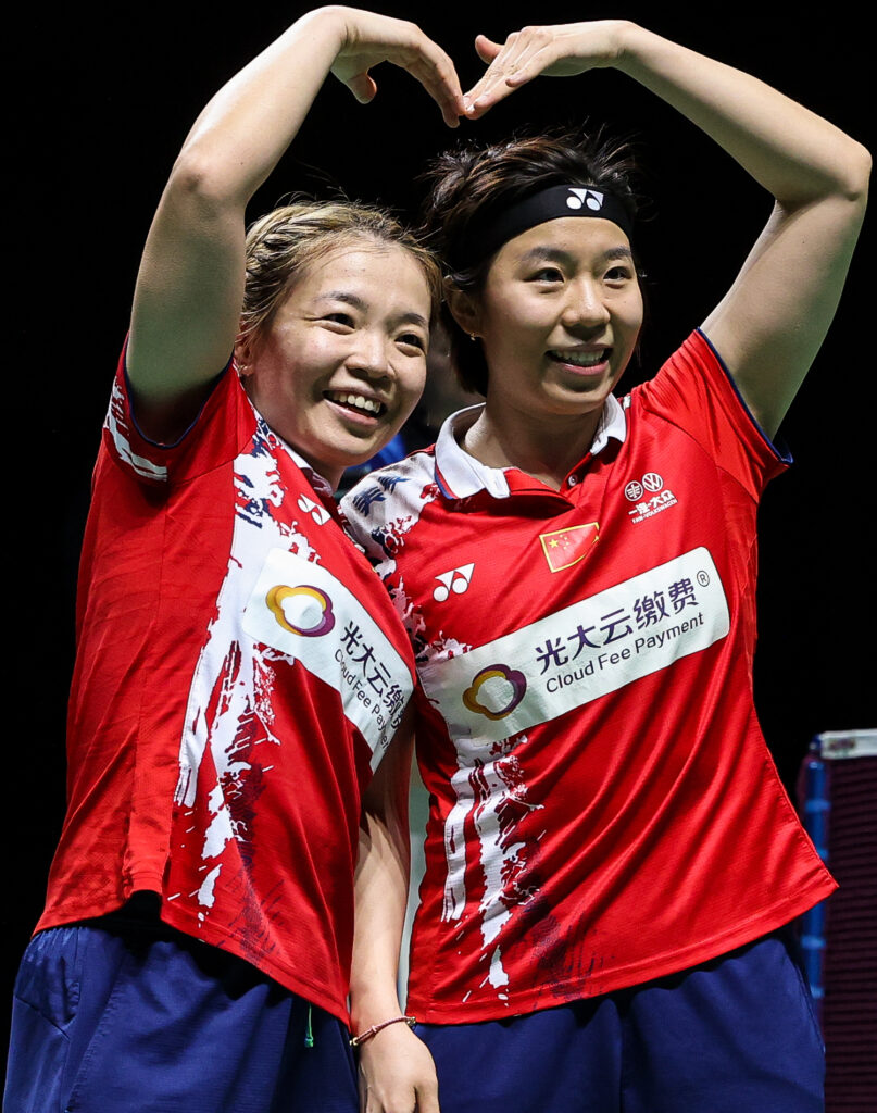 Chen Qingchen and Jia Yifan of China, the defending champs and current number one