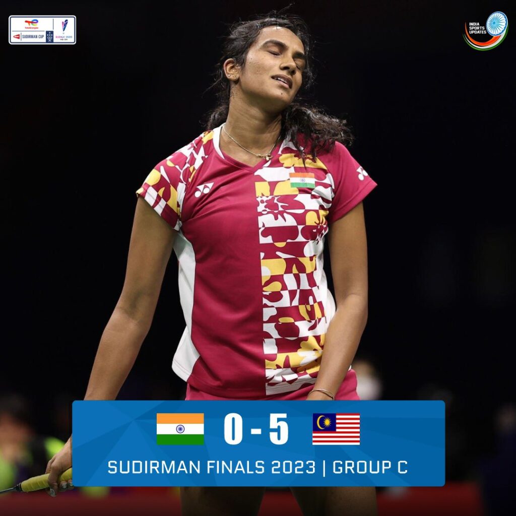 Sudirman Group C- India eliminated after heavy defeat at Malaysia