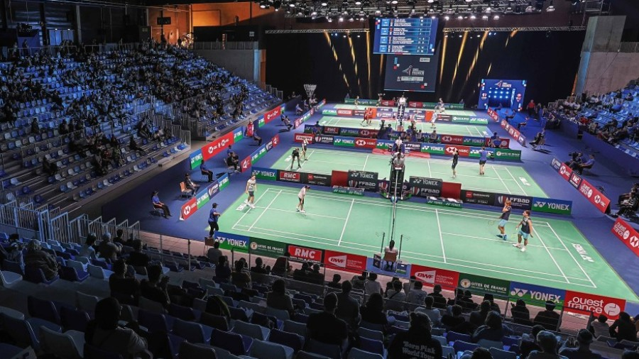 The Glaz Arena in Cesson-Sevigne, France will host all matches in the French Open 2025 badminton tournament.